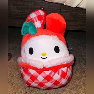 NWT My Melody Christmas Holiday Squishmallow 8" Sanrio Hello Kitty and Friends